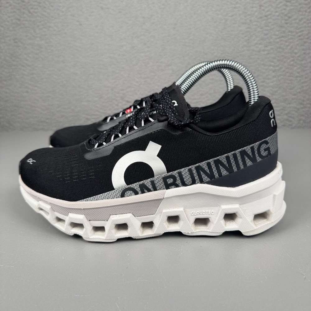 On Running Women's Black and White Athletic Shoes